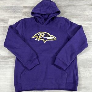 Outerstuff Baltimore‎ Ravens Youth Large 14/16 Primary Gear Sweatshirt (Purple)